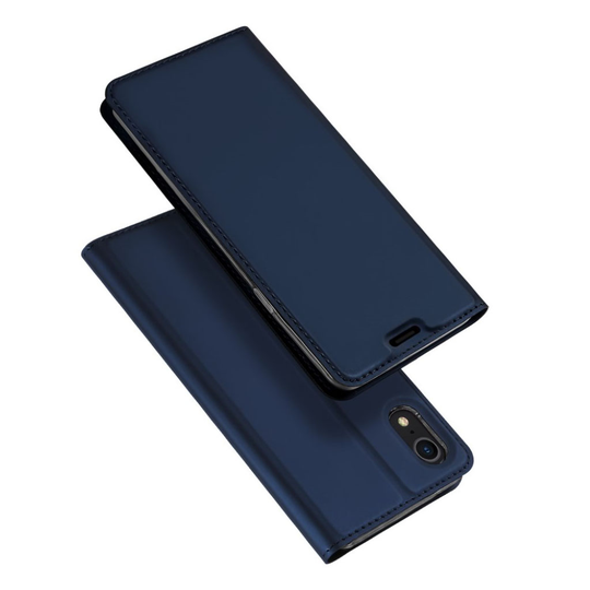 iPhone 9 DUX DUCIS Skin Pro Sarjainen Lomapkko Suojskotelo Synteetti Nahasta - Tumman Sininen