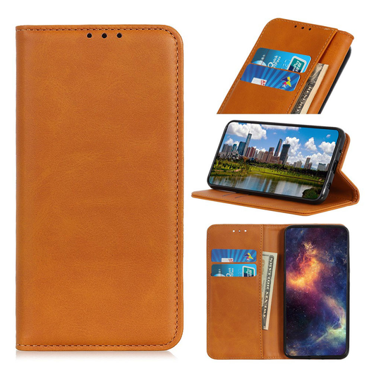 Samsung Galaxy A40 split leather case - Brown
