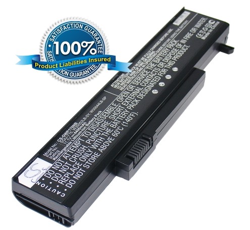 Gateway T6810 T6300 akku 4400 mAh - Musta