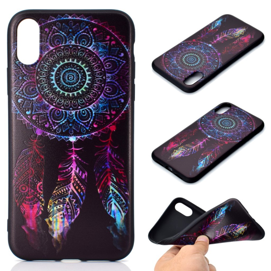 iPhone Xs Max Joustava kuviollinen silikooni muovinen takasuoja kuori - Unensieppaaja