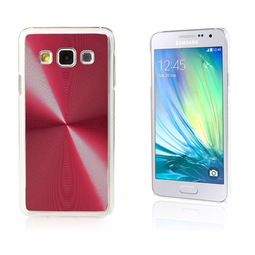 Grooves Samsung Galaxy A3 Kova Kuori - Punainen