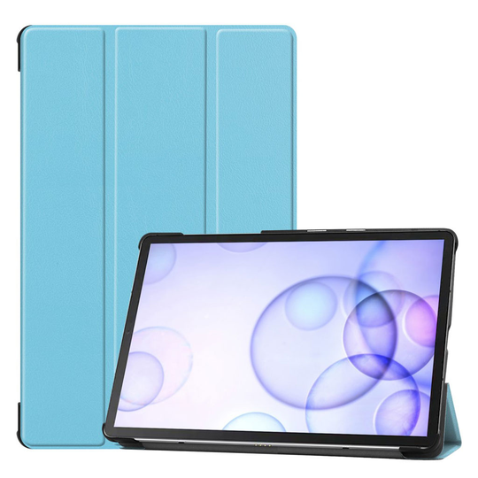 Samsung Galaxy Tab S6 tri-fold leather case - Baby Blue
