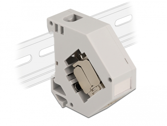 This Adapter By Delock Contains A Suitable Keystone Module With An RJ45 Jack That Can Be Used To Con