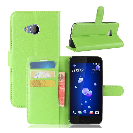 HTC U11 Life litsipintainen suojakotelo - Vihreä