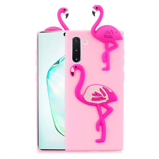 Cute 3D Samsung Galax Note 10 kuoret - Flamingo