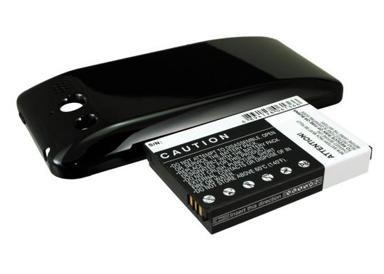Huawei U8860 Honor M886 Akku Laajennetulla mustalla takakannella 2800 mAh