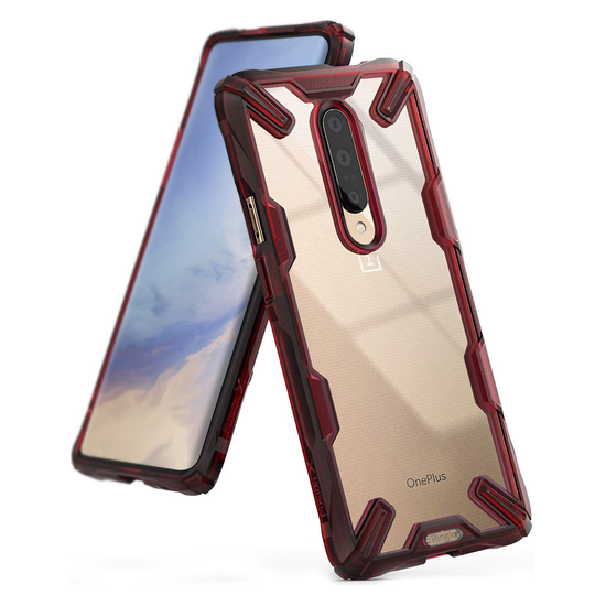 Ringke FUSION X OnePlus 7 Pro - Ruby red