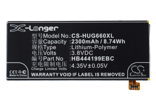 Huawei Ascend G660 Ascend G660-L075 Ascend G660-L75 akku 2300 mAh