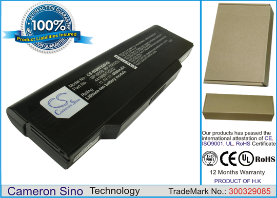 Fujitsu Amilo M1420 Amilo L1310 akku 6600 mAh