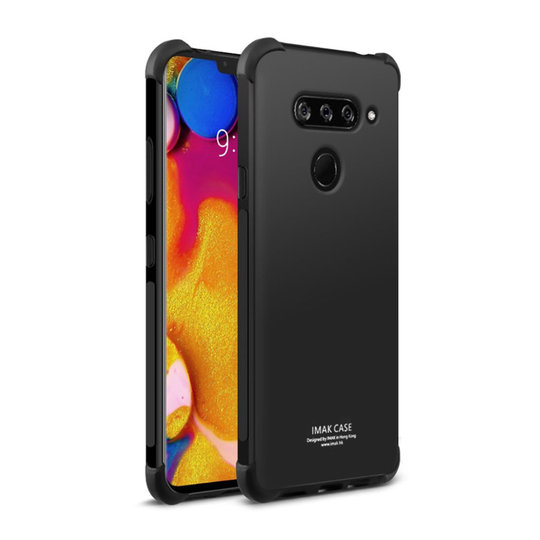 IMAK LG V40 ThinQ anti-drop ihon tuntuinen suojakotelo - Metal Musta