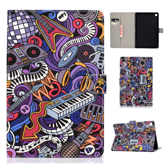 Samsung Galaxy Tab A 10.1 (2019) pattern leather case - Piano