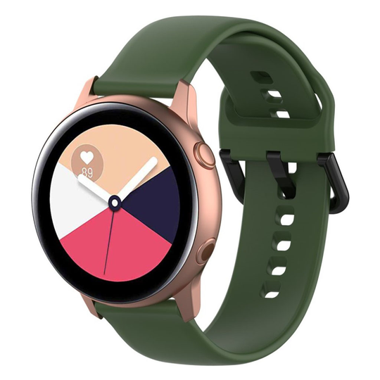 Samsung Galaxy Watch Active silicone watch band - Army Green