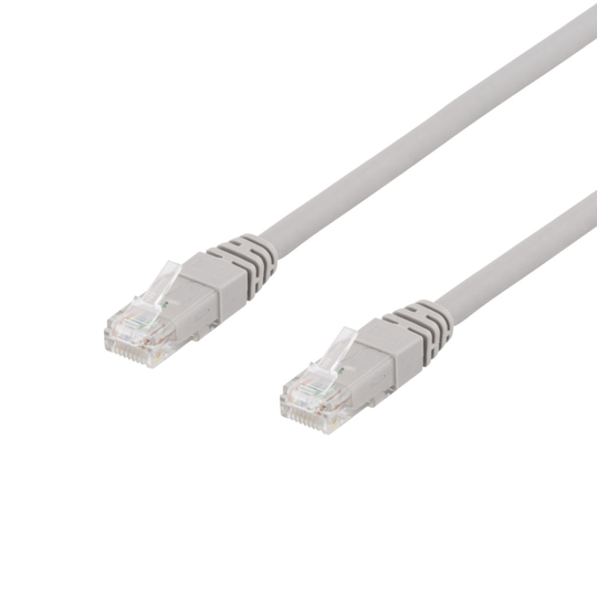 U/UTP Cat6a Laitekaapeli, 15m, 500MHz, Delta-sertifioitu, LSZH, Harmaa