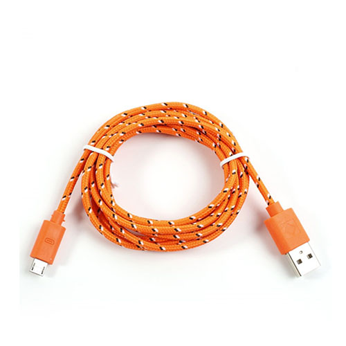Universaali 2m Micro Usb Kaapeli Älypuhelimille - Oranssi