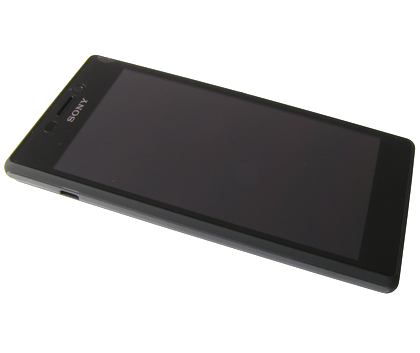 Etupaneeli kosketuspaneelilla and LCD Näyttö Sony D2303/ D2305/ D2306 Xperia M2 - musta (Alkuperäinen)