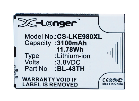 LG E940 E977 E980 akku 3100 mAh
