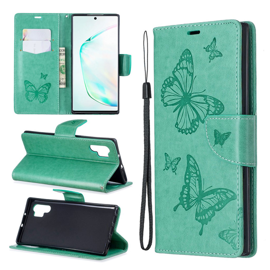 Butterfly Samsung Galaxy Note 10 Pro koetlot - Vihreä