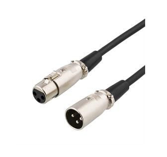 XLR-äänikaapeli, 3-pin Ur - 3-pin Na, 3m, Musta