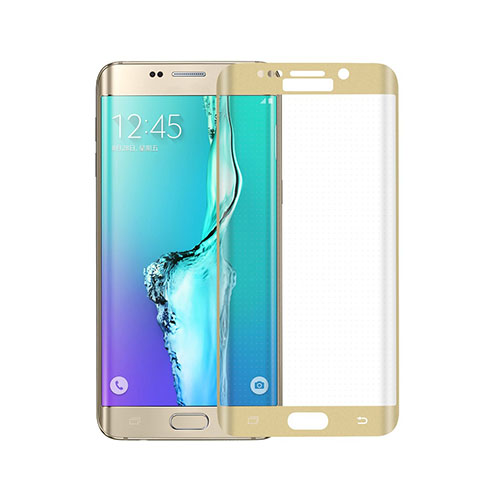 0.3mm Karkaistu Lasi Kaari Näytönsuoja Samsung Galaxy S6 Edge Plus - Kulta