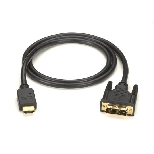 BLACK BOX HDMI TO DVI CABLE - MALE/MALE, 2-M (6.5 FT.)