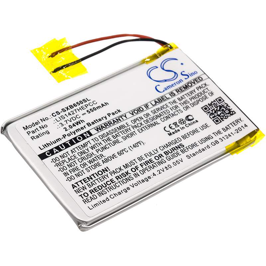 Sony MDR-XB650BT MDR-XB950B1 MDR-XB950BT akku 550mAh / 2.04Wh