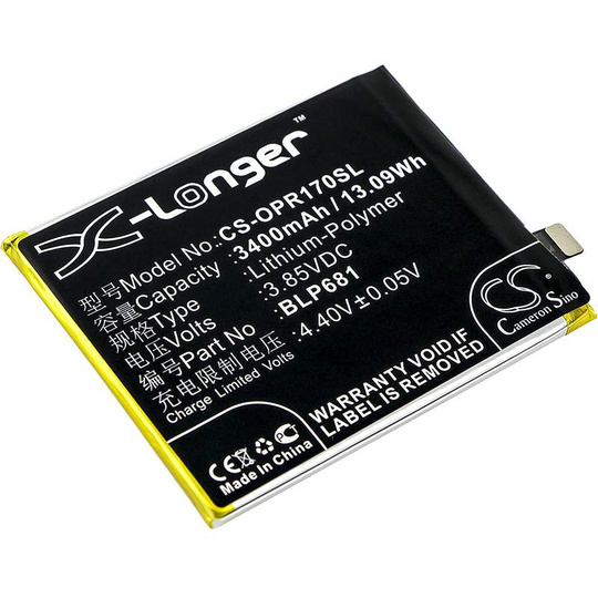 OPPO PAGT00 R17 R17 Dual SIM akku 3400mAh