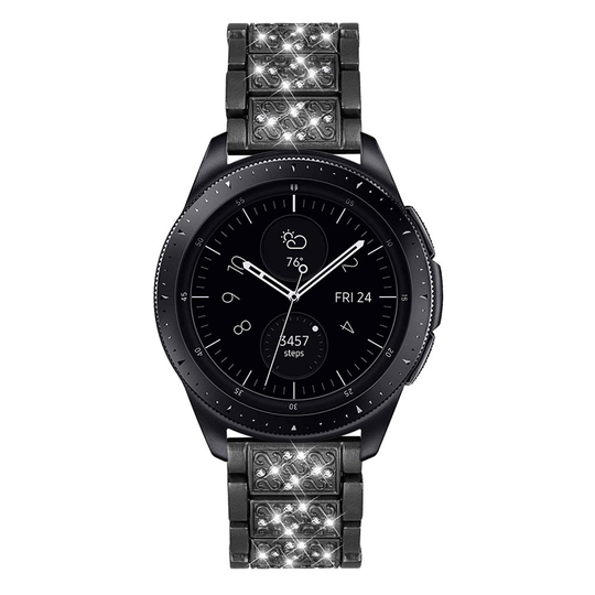 Samsung Galaxy Watch (46mm) rhinestone décor watch band - Black