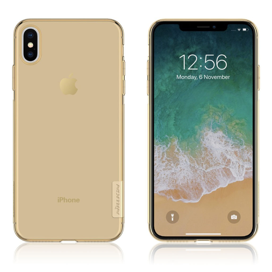 iPhone 9 Plus NILLKIN Luonto 0.6mm Pehmeä Muovinen Takasuoja Kuori - Kulta