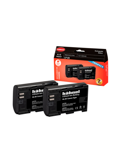 Hähnel hl-e6n (canon lp-e6) 2kpl akkuja