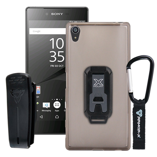 Armor-X CX Sony Xperia XZ Suojakotelo - Läpinäkyvä - Harmaa