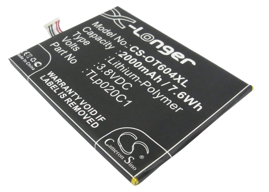 Alcatel 6039S-2AALUS7 One Touch Idol 2 One Touch Idol Alpha akku 2000mAh