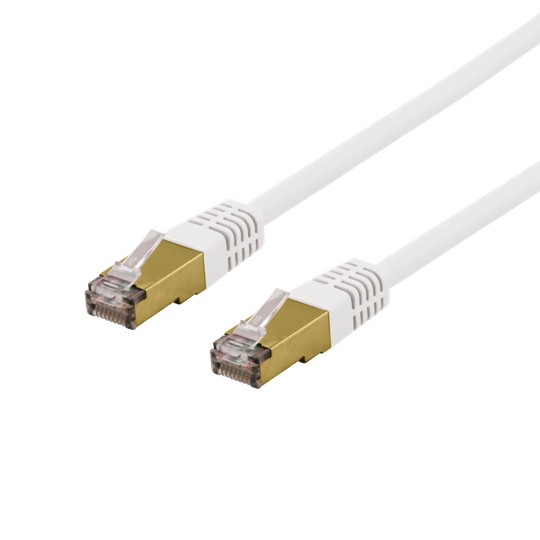 S/FTP Cat6a -laitekaapeli, 7 M, 500 MHz, Delta-sertifioitu, LSZH, Valkoinen