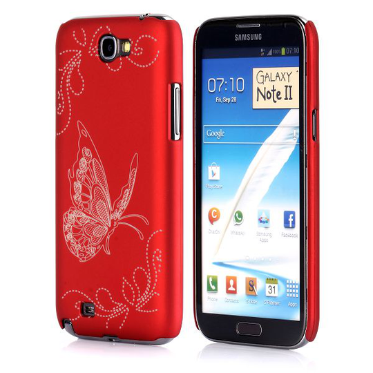 Joy (Punainen) Samsung Galaxy Note 2 Suojakuori