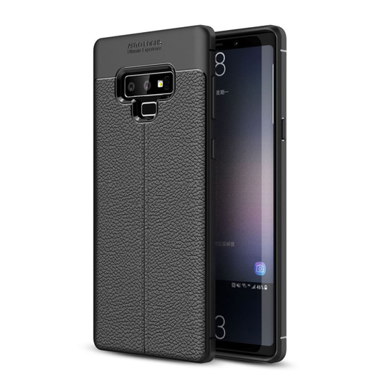 Samsung Galaxy Note9 Liitsihedelmän Jyväinen Pehmeä Muovinen Takasuoja Kuori - Musta