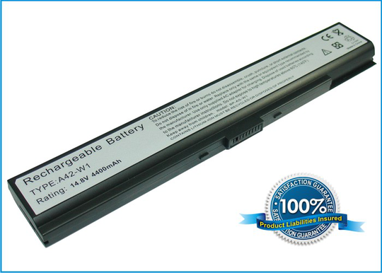 Asus W1 ja W1000 akku 4400 mAh - Musta