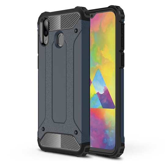 Armour Guard Samsung Galaxy M20 kuoret - Tummansininen