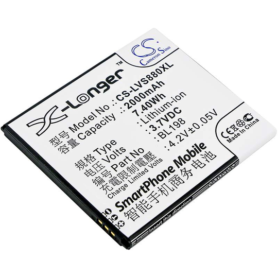 Lenovo A830 A850 K860 akku 2250 mAh