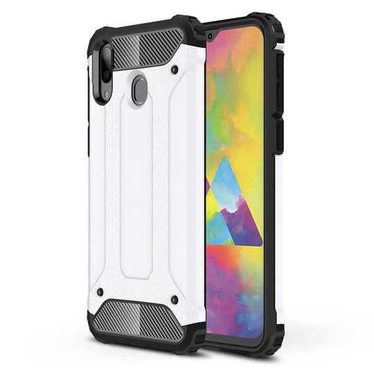 Armour Guard Samsung Galaxy M20 kuoret - Valkoinen