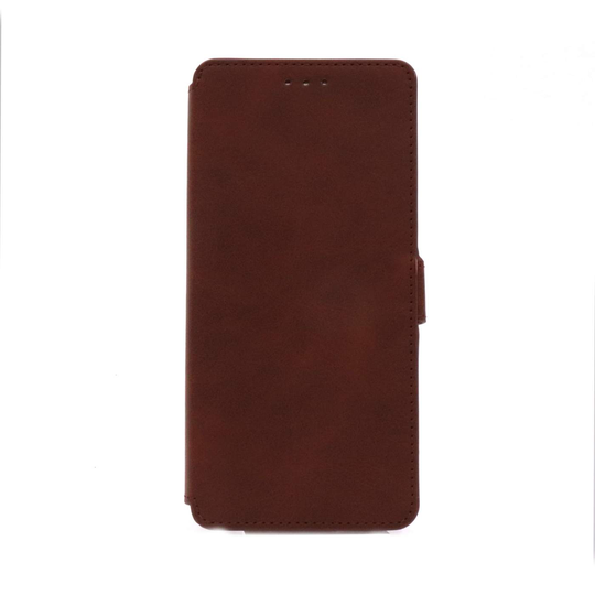 NovaNL Bookcase Volume 1.0 suojakotelo Samsung Galaxy A70 - ruskea