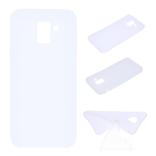Samsung Galaxy J6 (2018) Pehmeä Himmeä TPU Takasuoja Kuori Puhelimelle - Valkoinen