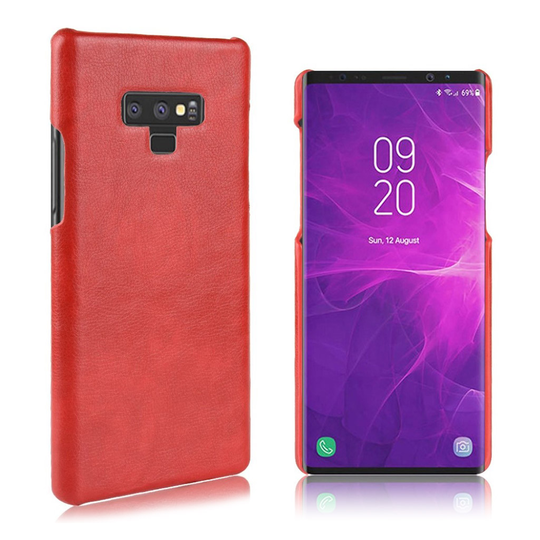 Samsung Galaxy Note9 Liitsihedelmän Jyvä Pintainen Kova Muovi Takasuoja Kuori - Punainen