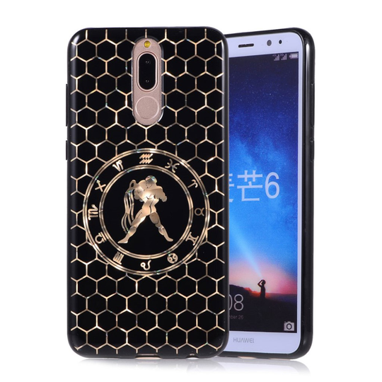 Huawei Mate 10 Lite Galvanoitu Horoskooppi TPU Takasuoja Kuori - Vesimies