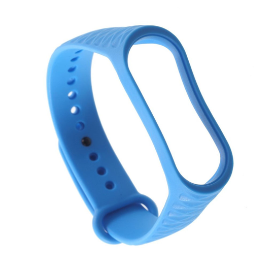Xiaomi Mi Band 3 Pehmeä Silikooni Vaihdettava Kellon Ranneke - Tumman Sininen