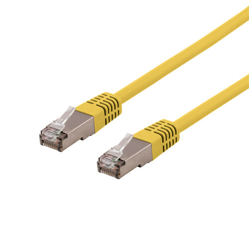 S/FTP Cat6 -laitekaapeli, 2 M, 250 MHz, Delta-sertifioitu, LSZH, Keltainen
