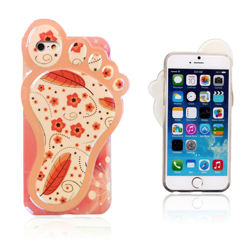 3D Foot (Punaiset Kukat) iPhone 6 Suojakuori