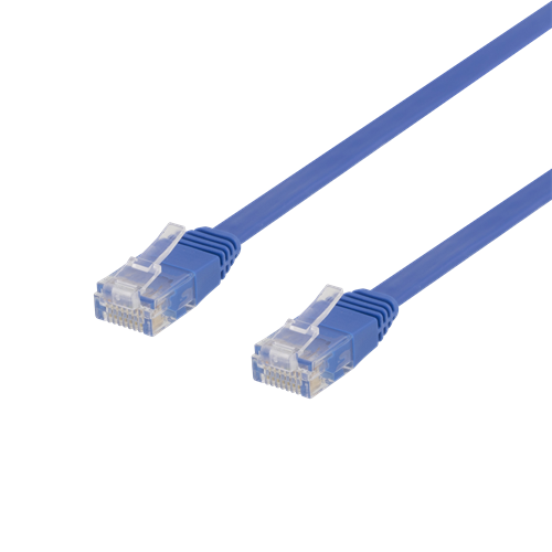 Laitekaapeli, U/UTP Cat6, Litteä, 0,5 M, 250 MHz, Sininen