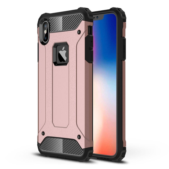 iPhone Xs Max armor guard hybrid case - Rose Gold