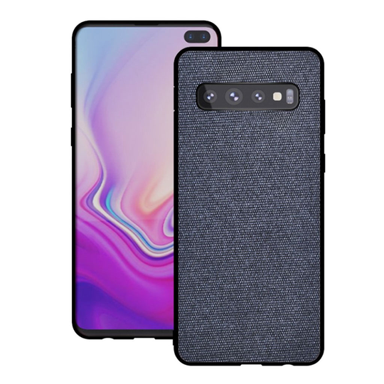 Samsung Galaxy S10 Plus cloth spliced case - Blue