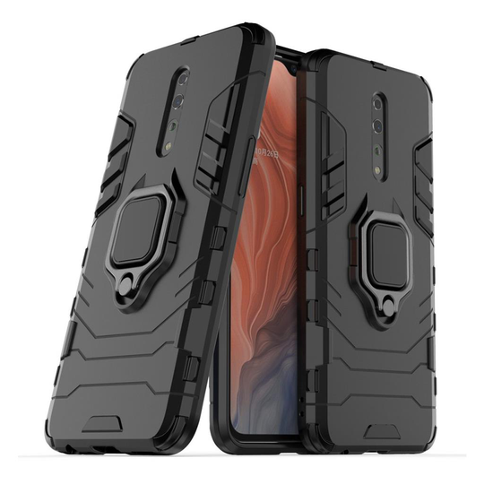 Ring Guard Oppo Reno Z kuoret - Musta
