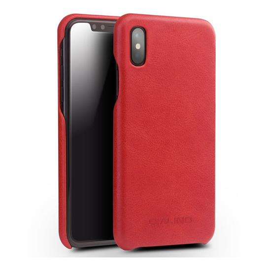 QIALINO iPhone X uniikki suojakuori - Punainen